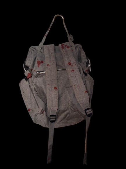 1 of 1 blood splat backpack
