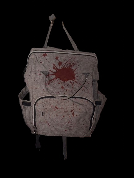 1 of 1 blood splat backpack